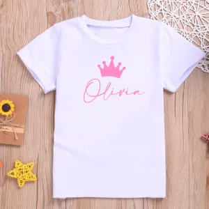 Personalised Princess/ Prince T-shirt For Kids