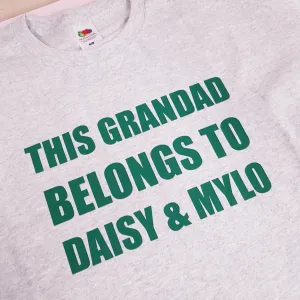 PERSONALISED THIS GRANDAD BELONGS TO MEN'S T-SHIRT