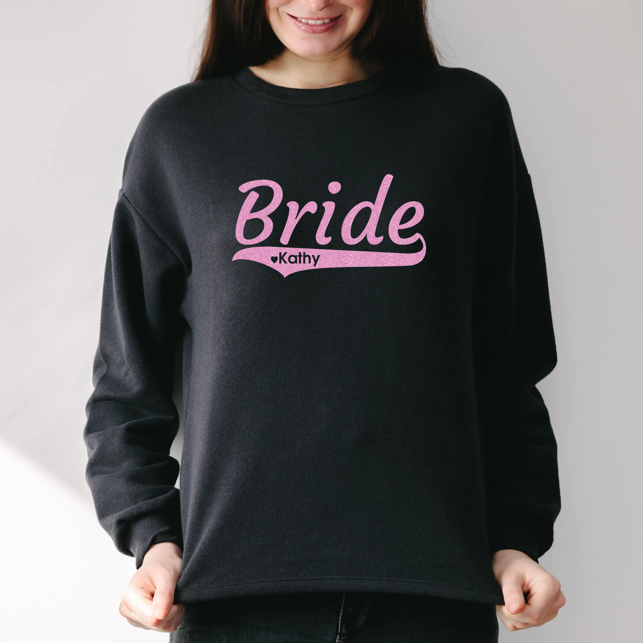 Personalized Bride Shirt | Crew neck | V Neck| Sweatshirt | Hoodie