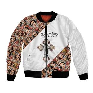 Personalized Ethiopia Bomber Jacket Ethiopian Orthodox Church Angel LT15