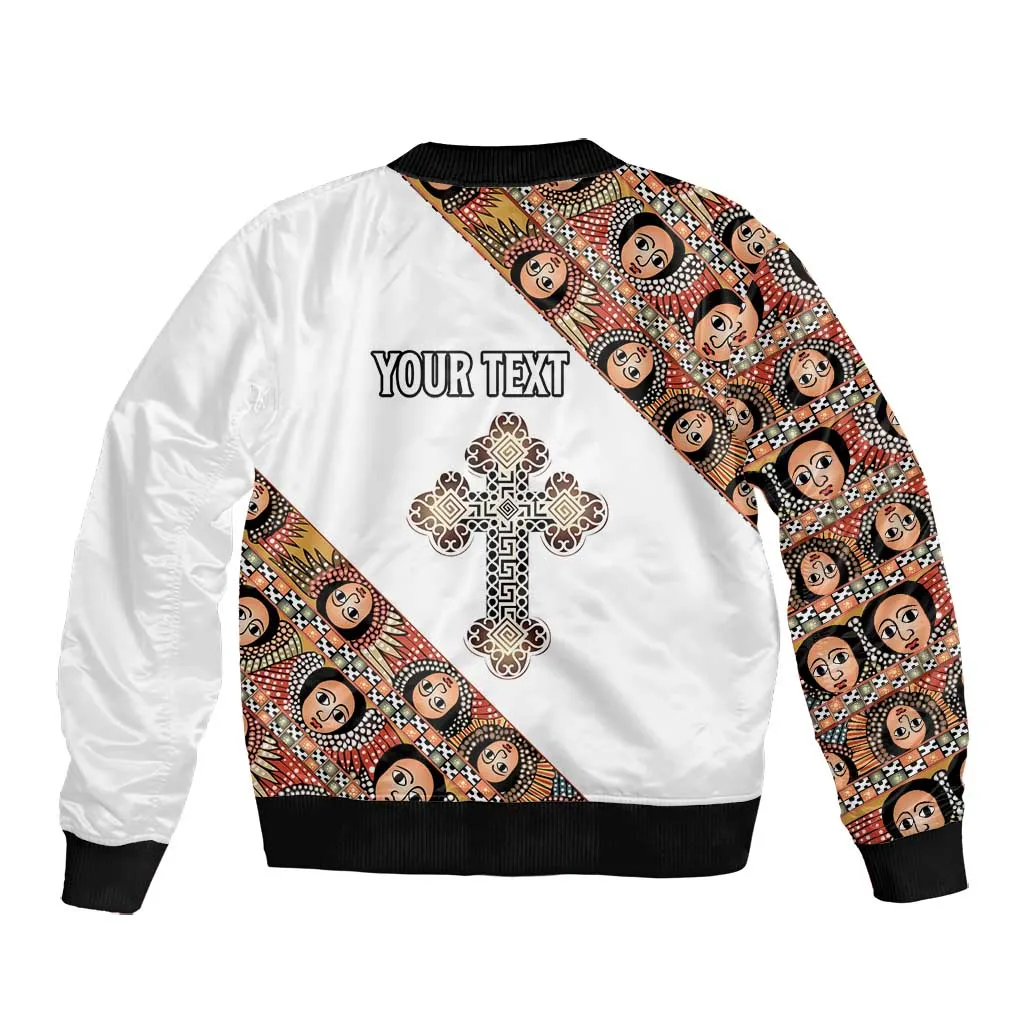 Personalized Ethiopia Bomber Jacket Ethiopian Orthodox Church Angel LT15