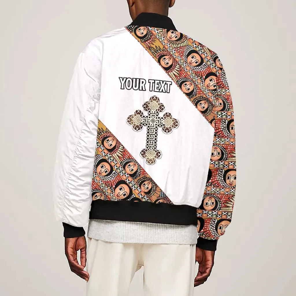 Personalized Ethiopia Bomber Jacket Ethiopian Orthodox Church Angel LT15