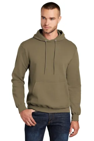 Port & Company Core Fleece Pullover Hooded Sweatshirt. PC78H Coyote Brown