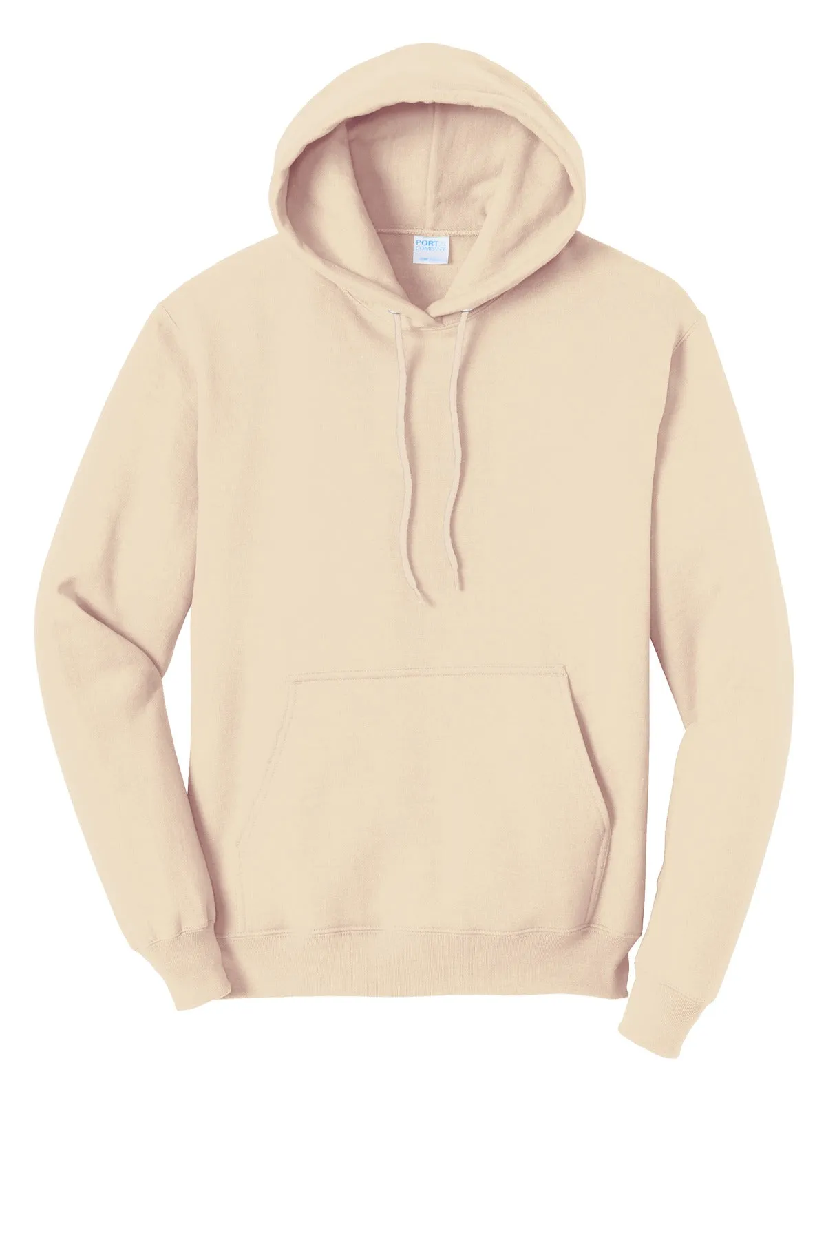 Port & Company Core Fleece Pullover Hooded Sweatshirt. PC78H Creme