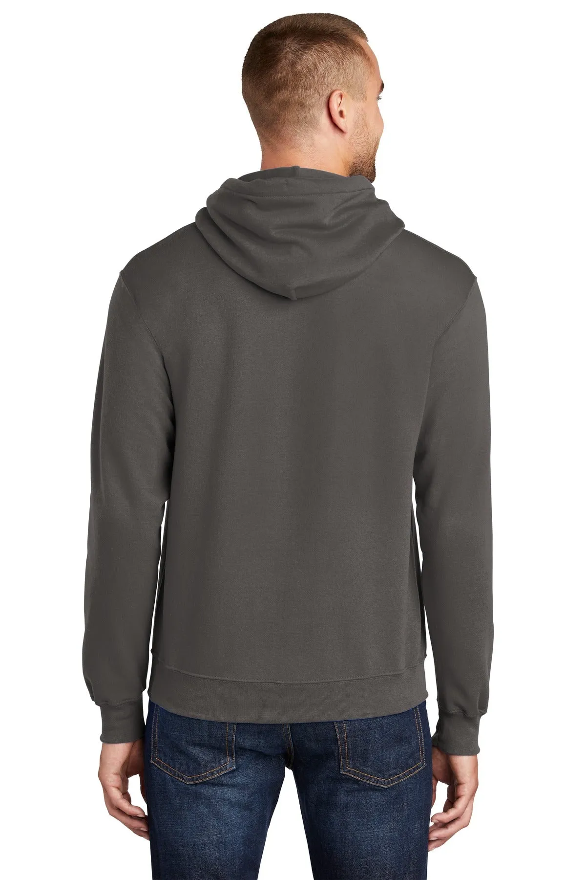Port & Company  Tall Core Fleece Pullover Hooded Sweatshirt PC78HT Charcoal Tall