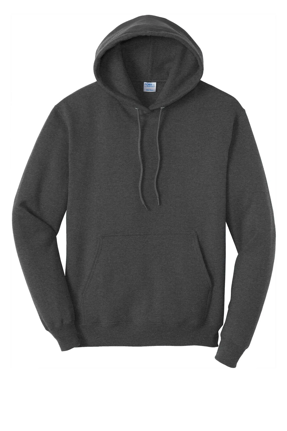 Port & Company  Tall Core Fleece Pullover Hooded Sweatshirt PC78HT Dark Heather Grey Tall