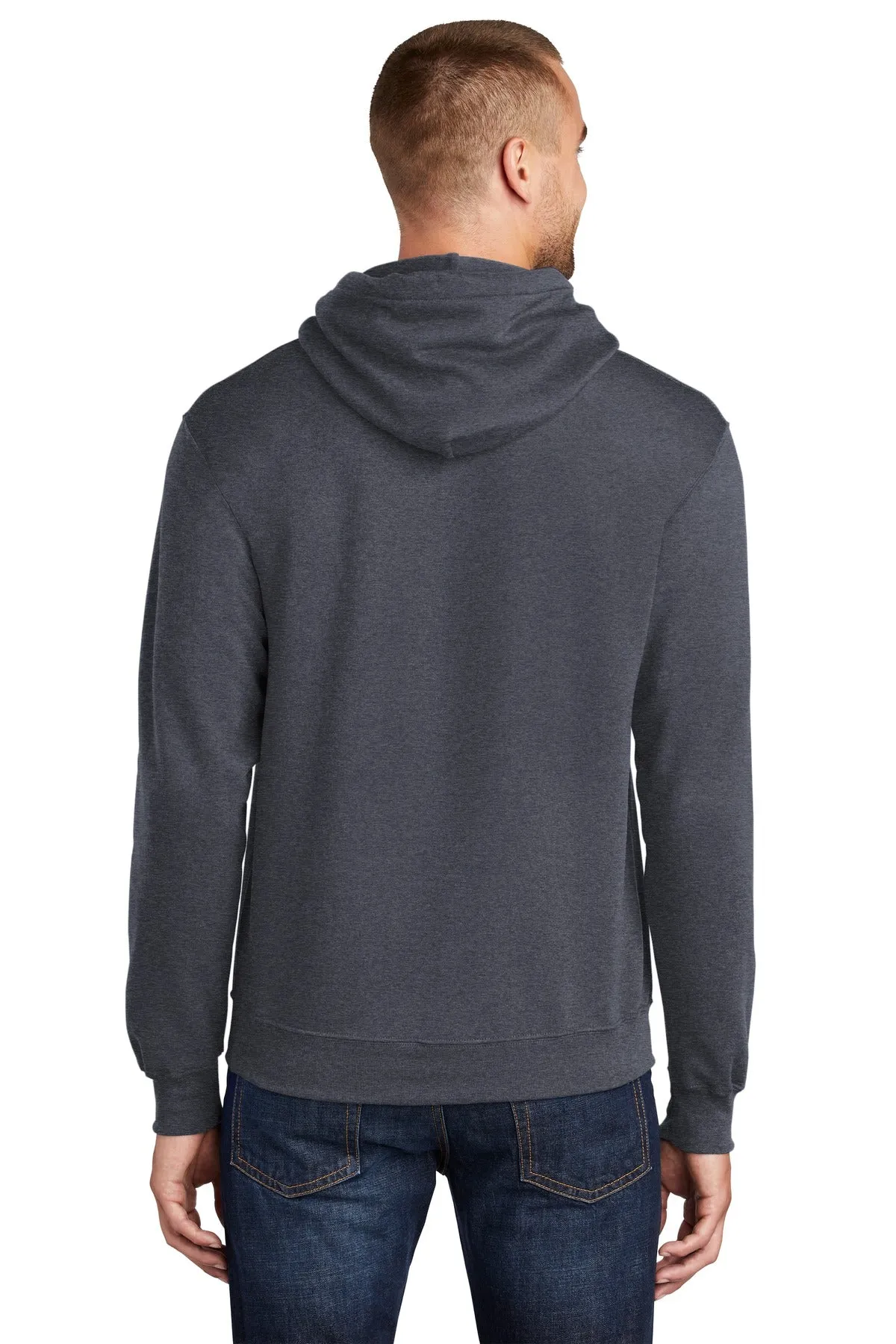 Port & Company  Tall Core Fleece Pullover Hooded Sweatshirt PC78HT Heather Navy Tall