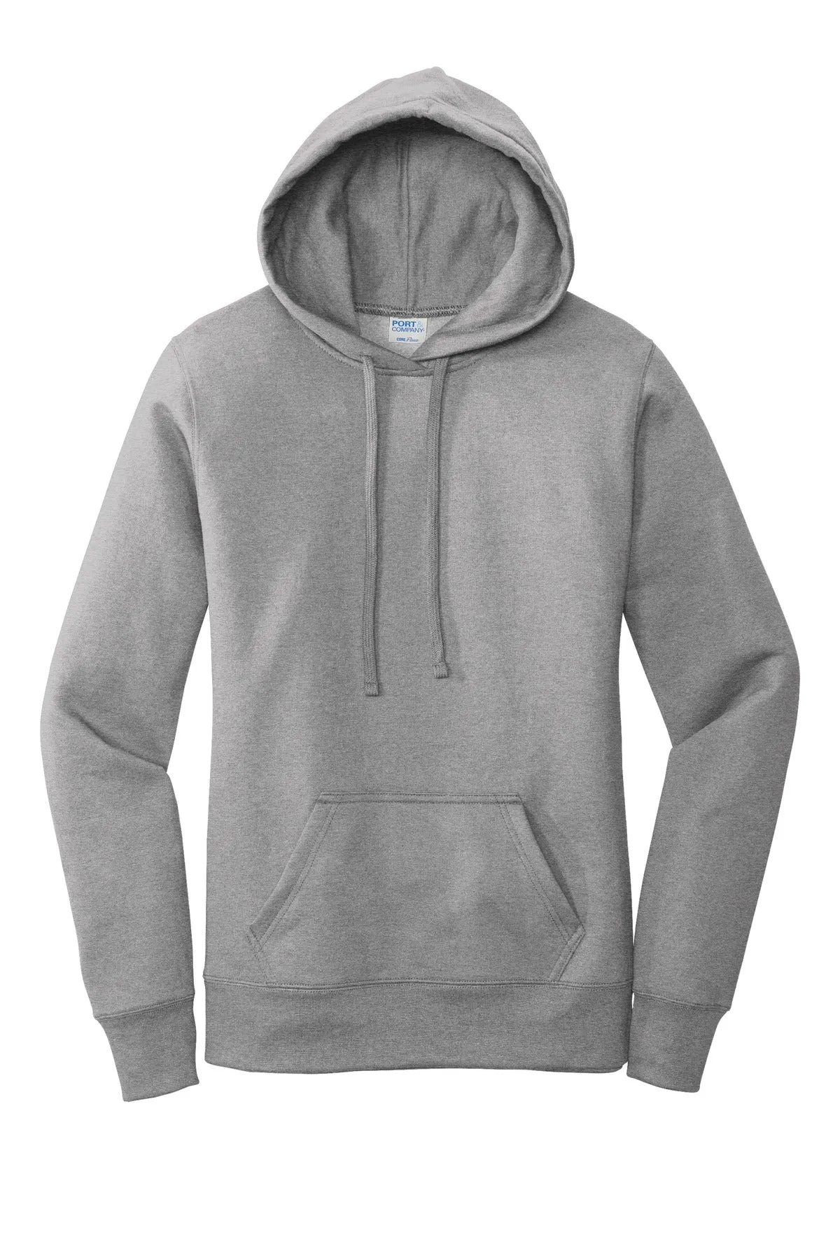 Port & Company  Women's Core Fleece Pullover Hooded Sweatshirt LPC78H Athletic Heather
