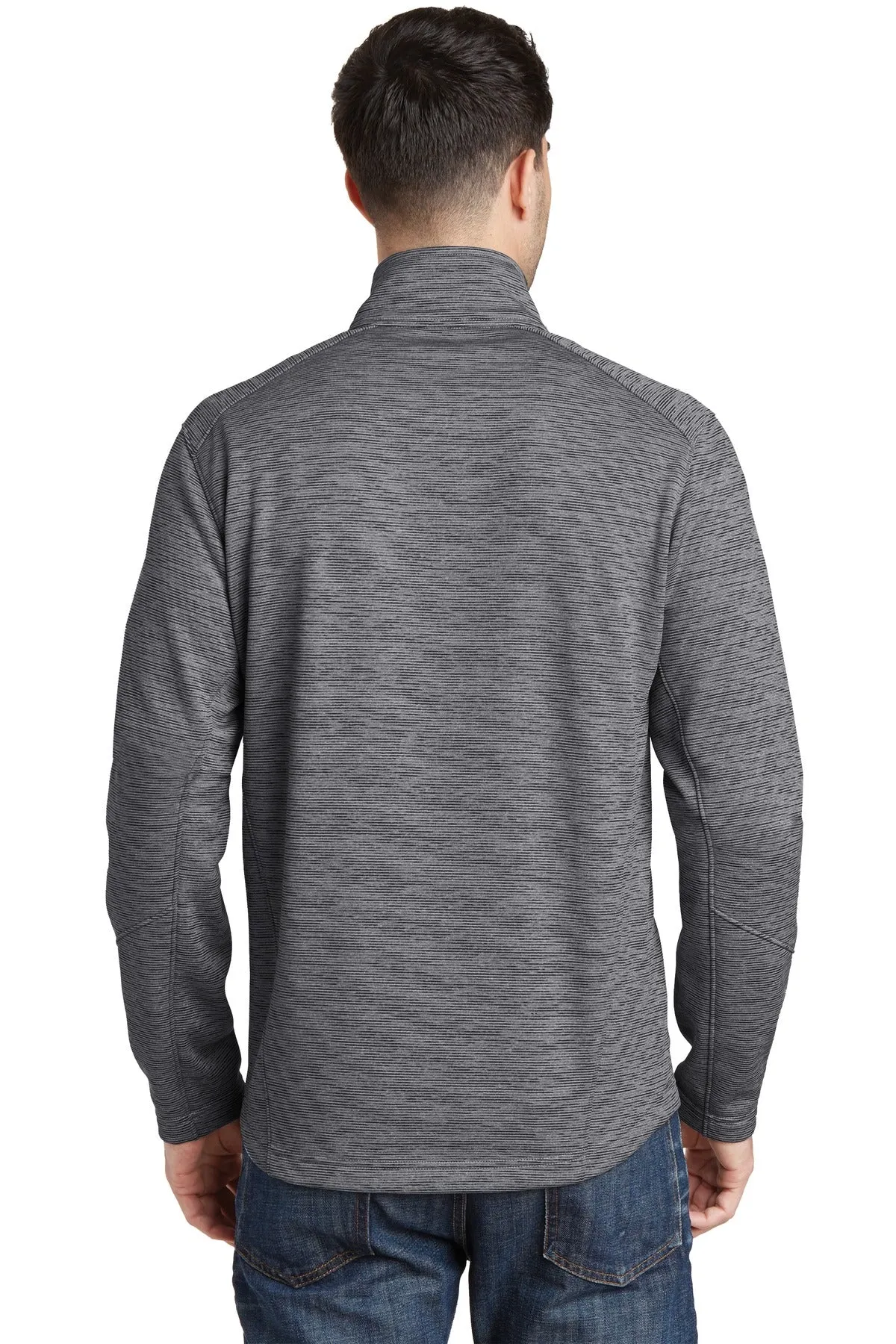 Port Authority Digi Stripe Fleece Jacket. F231 Black