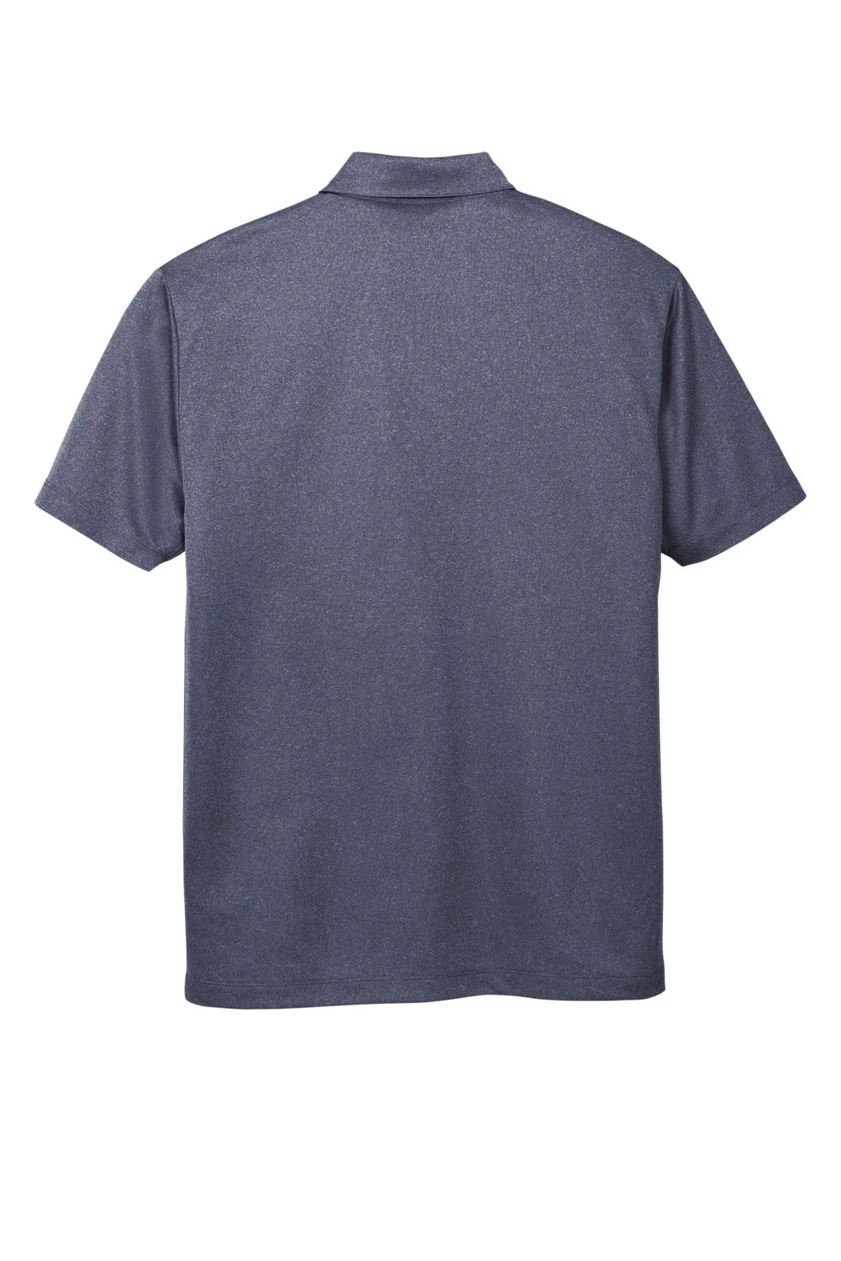 Port Authority  Heathered Silk Touch  Performance Polo. K542 Navy Heather
