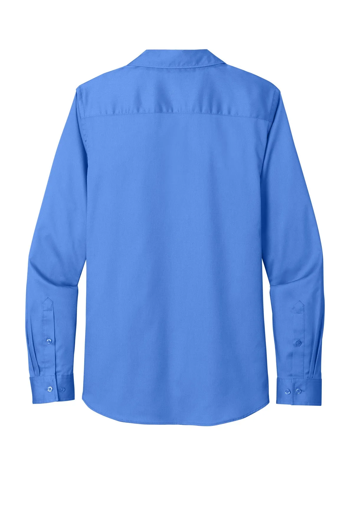Port Authority Women's Long Sleeve SuperPro ReactTwill Shirt. LW808 Ultramarine Blue