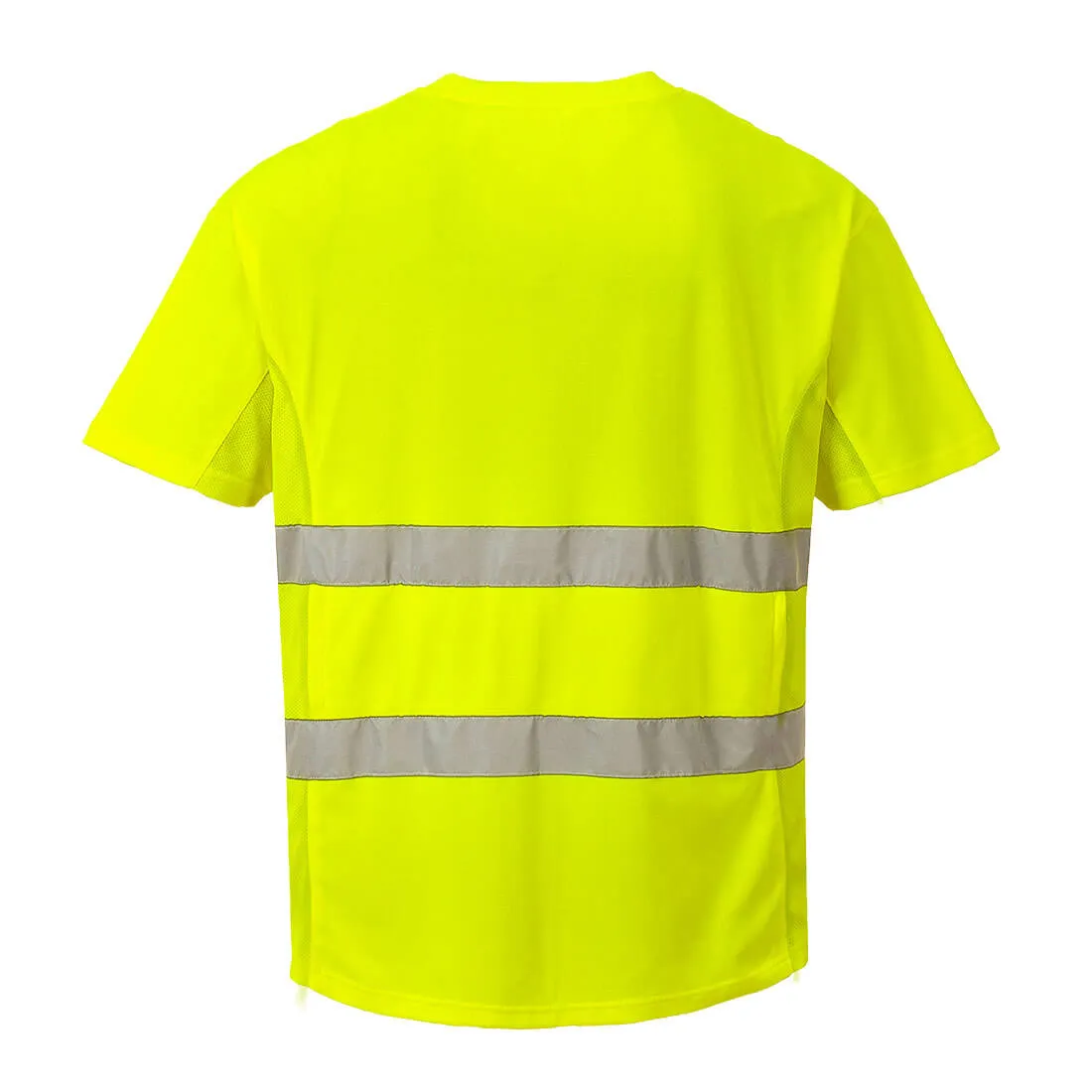 Portwest Hi-Vis Cotton Comfort Mesh Insert T-Shirt S/S