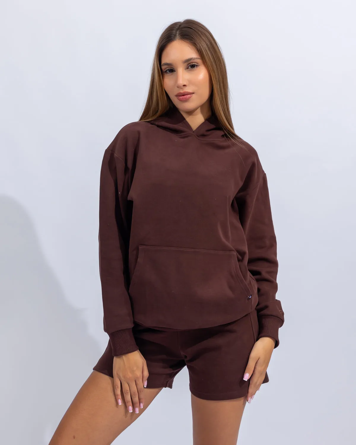 Power Hoodie Women - Black Coffee
