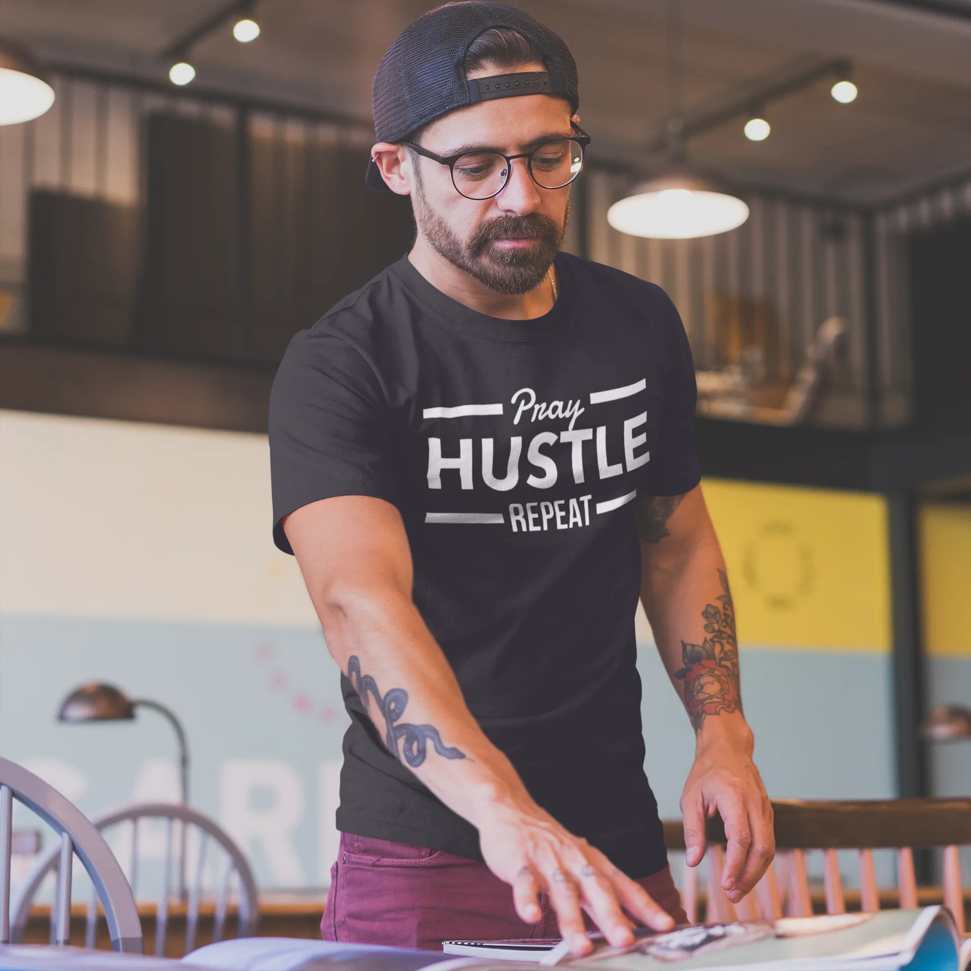 Pray Hustle Repeat T-shirt