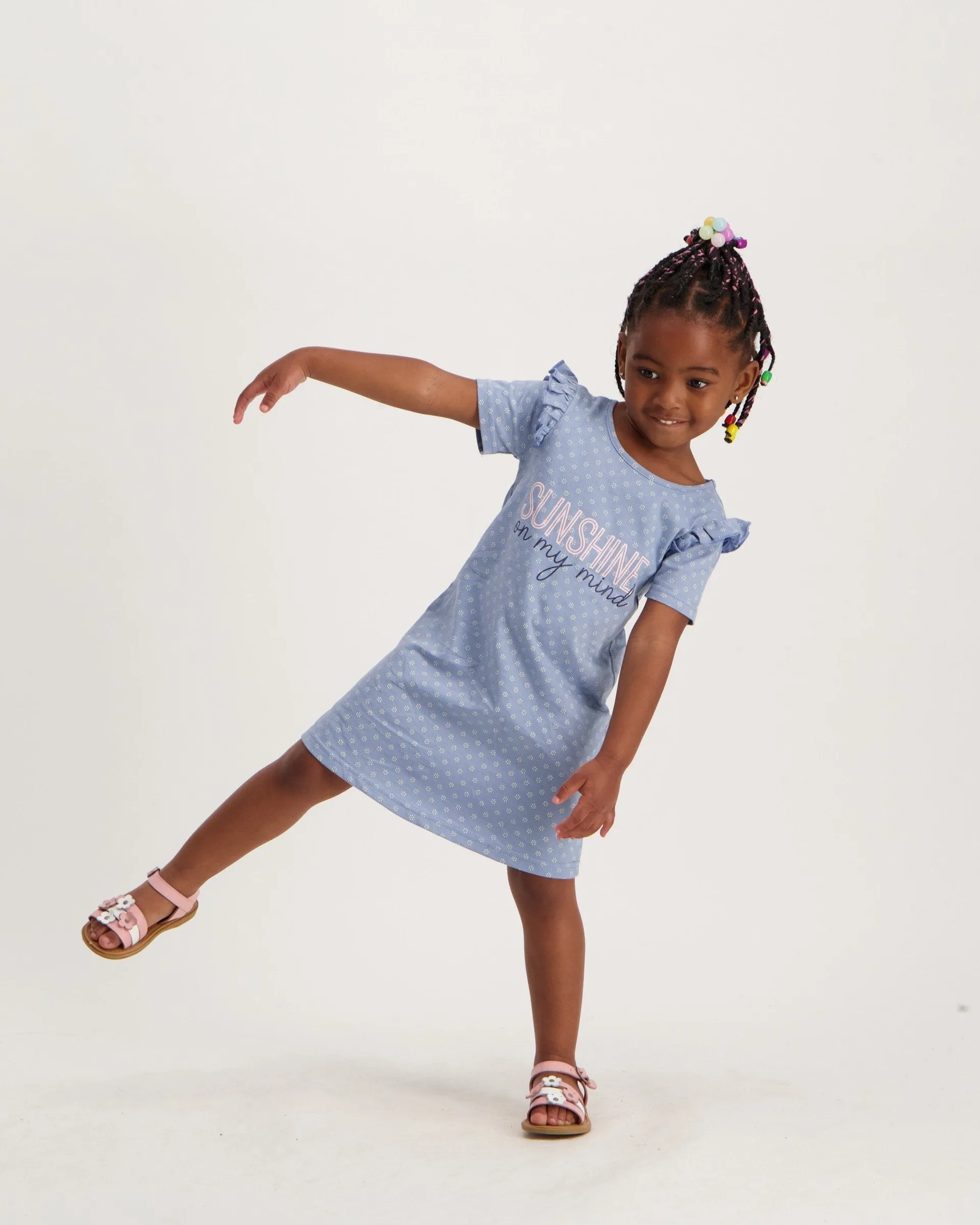 Pre-Girls 2 Pack Stripe Dress - Pink