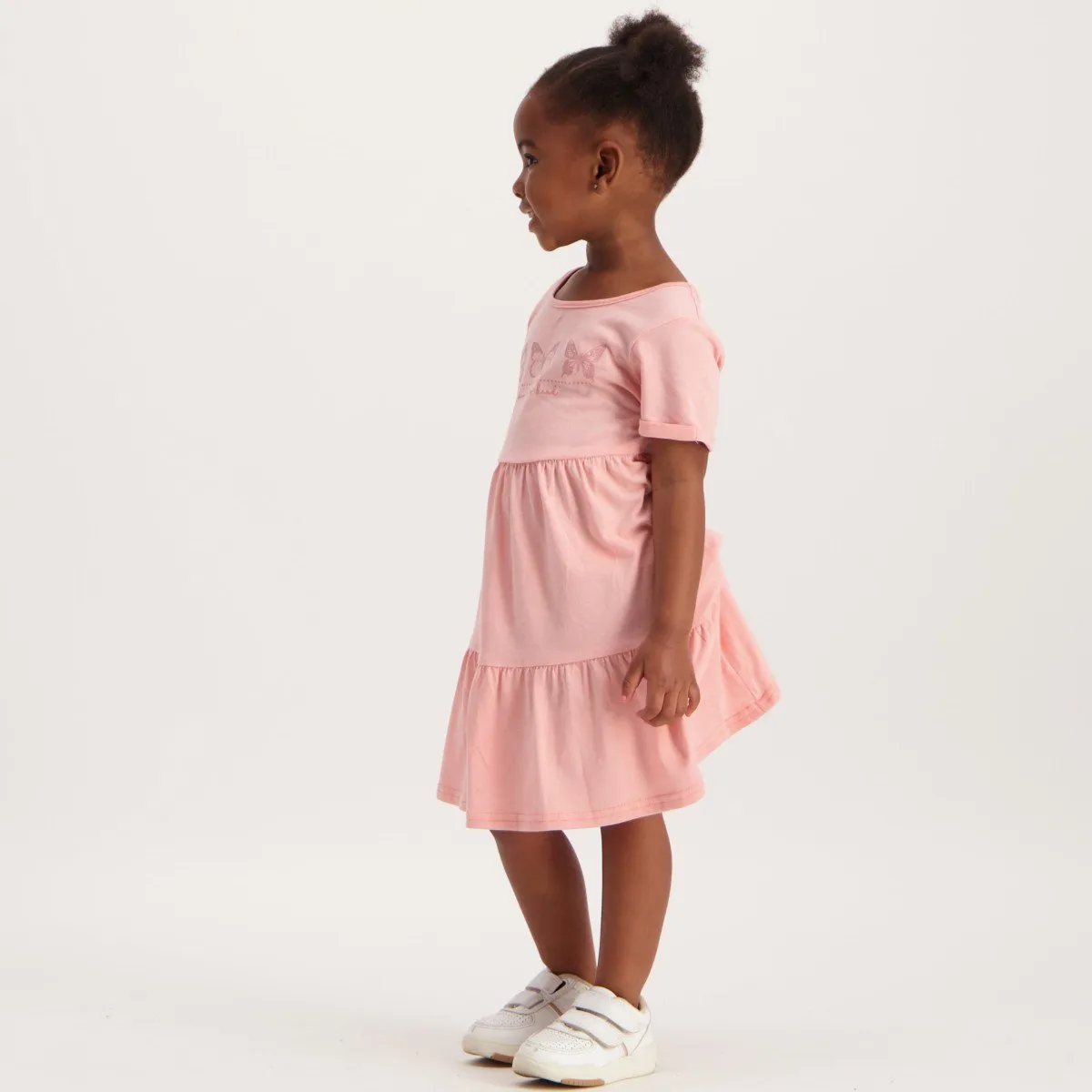 Pre-Girls Tiered Dress - Pink