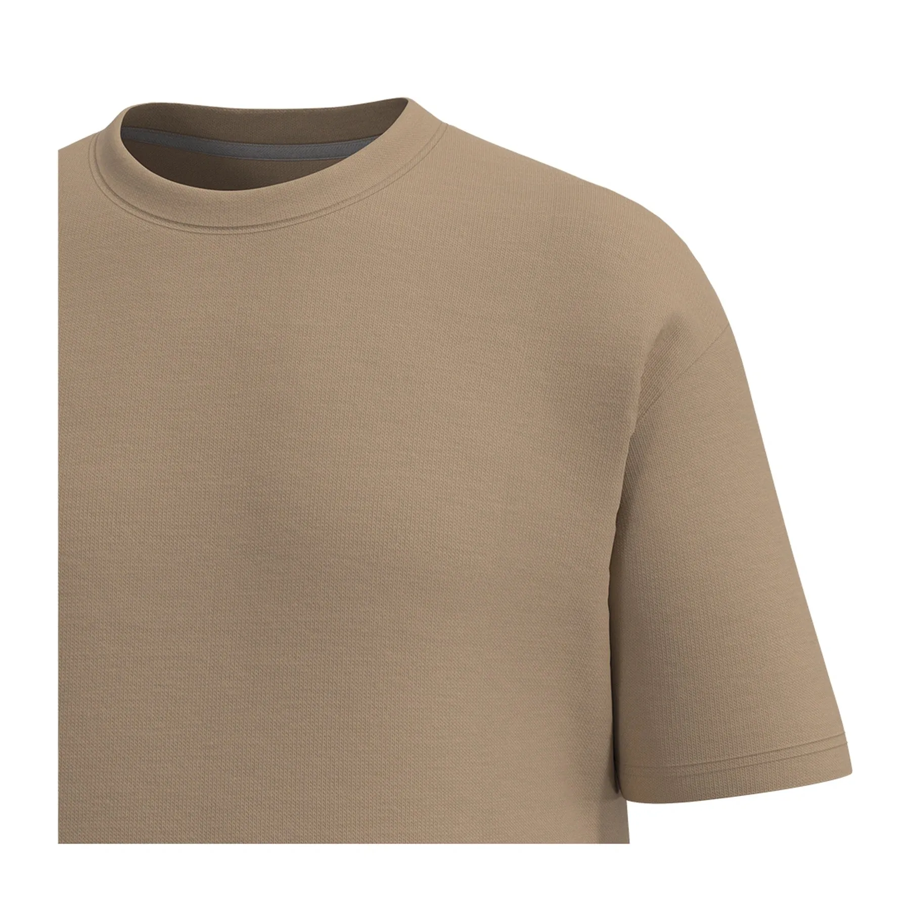 Premium Heavy Cotton Oversized T-Shirt, Cappuccino