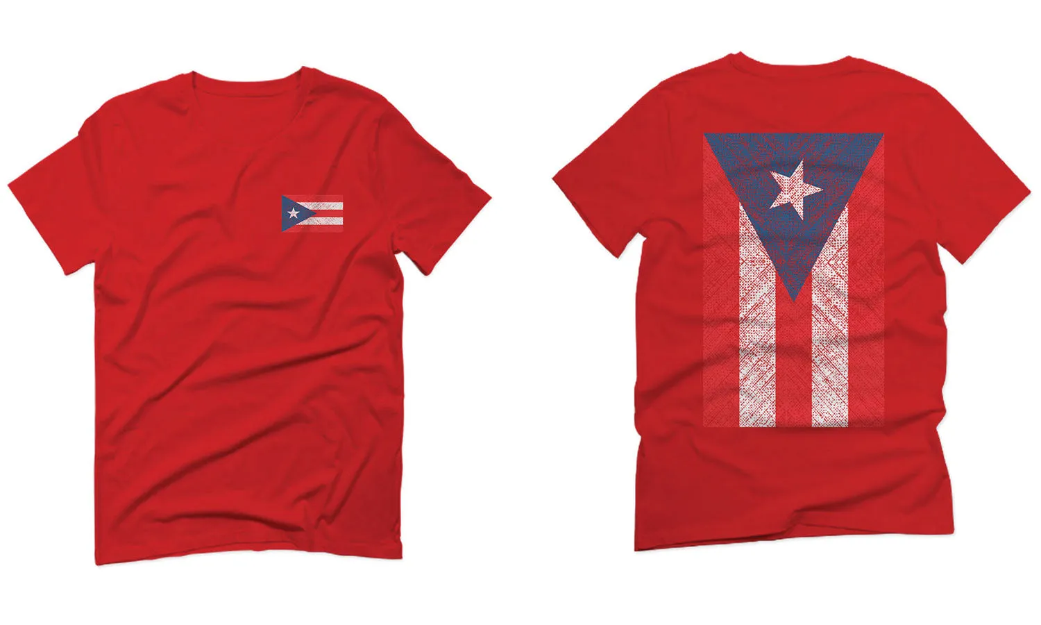Puerto Rico Flag Boricua Rican Nuyorican Front and Back For men T Shirt