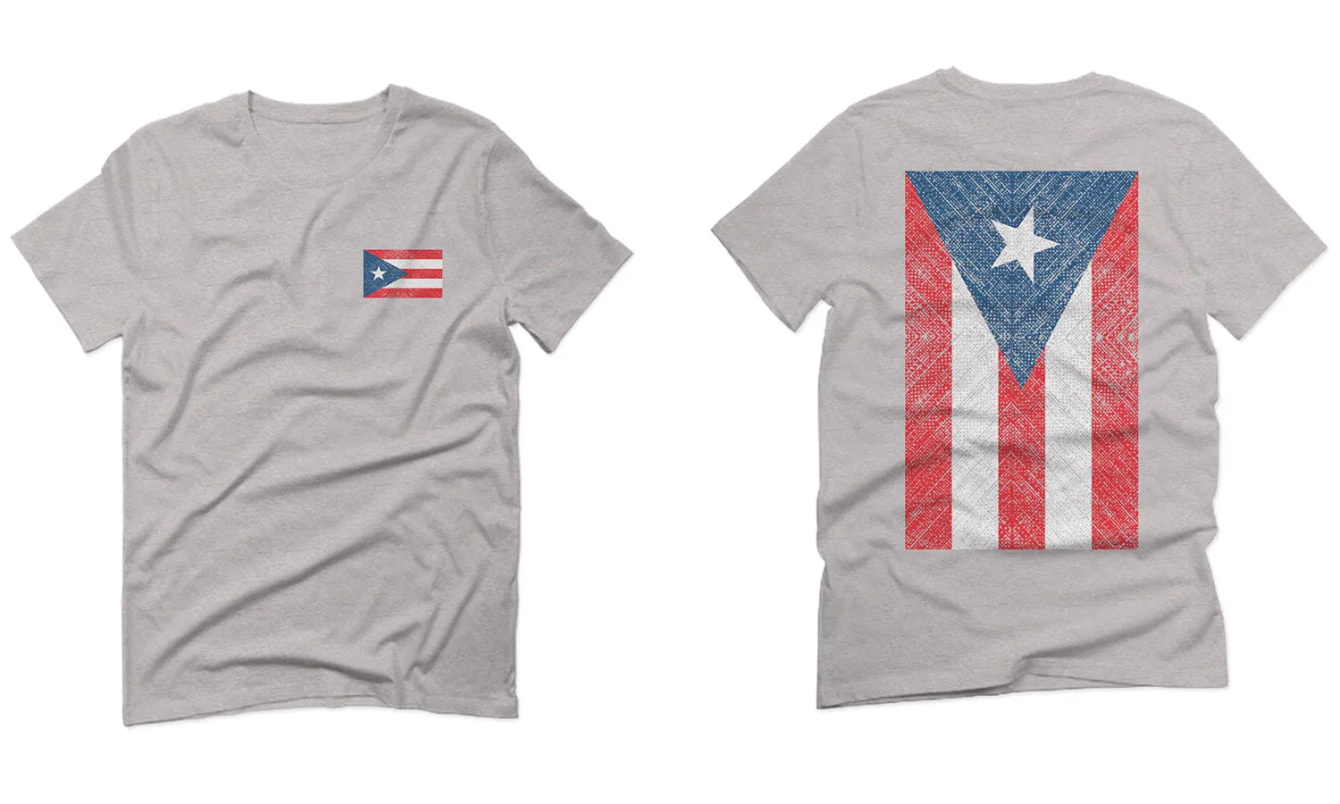 Puerto Rico Flag Boricua Rican Nuyorican Front and Back For men T Shirt