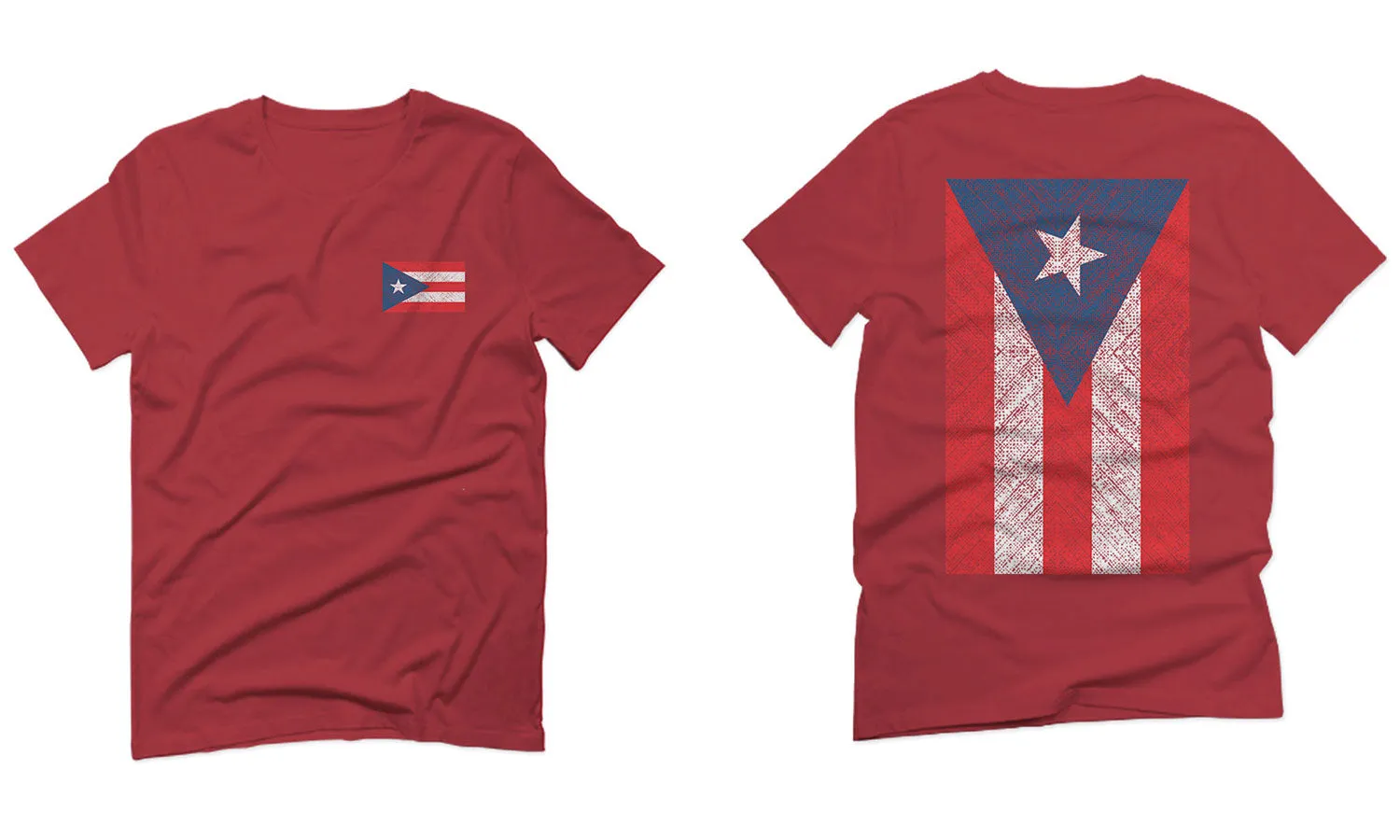 Puerto Rico Flag Boricua Rican Nuyorican Front and Back For men T Shirt