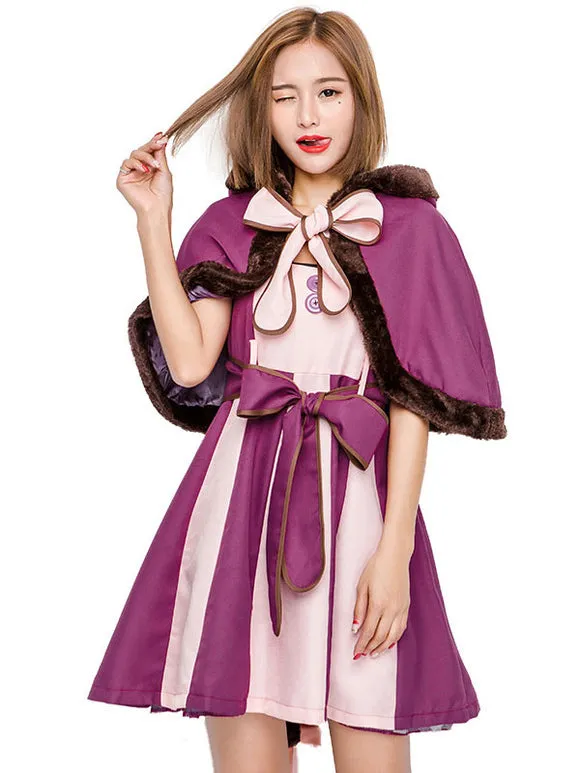 Purple Lolita JSK Dress Sleeveless Bows Lolita Jumper Skirts