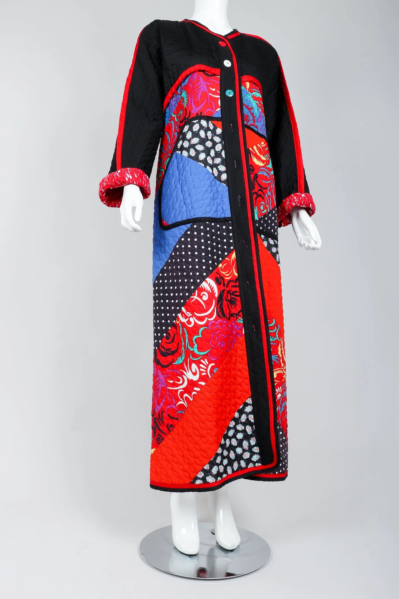 Quilted Folk Patchwork Duster