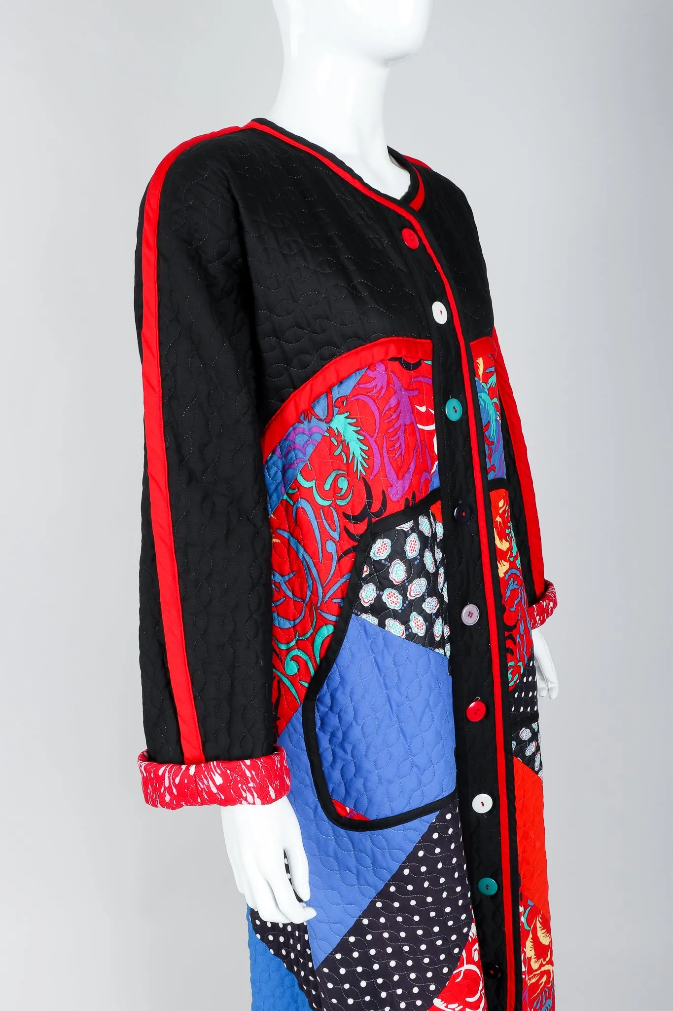 Quilted Folk Patchwork Duster