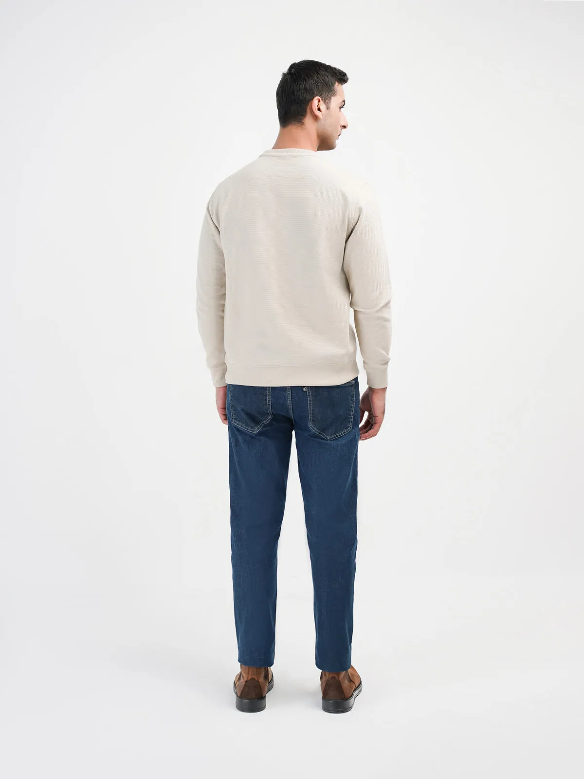 "ARIA" Casual Crew Neck Fleece Sweatshirt