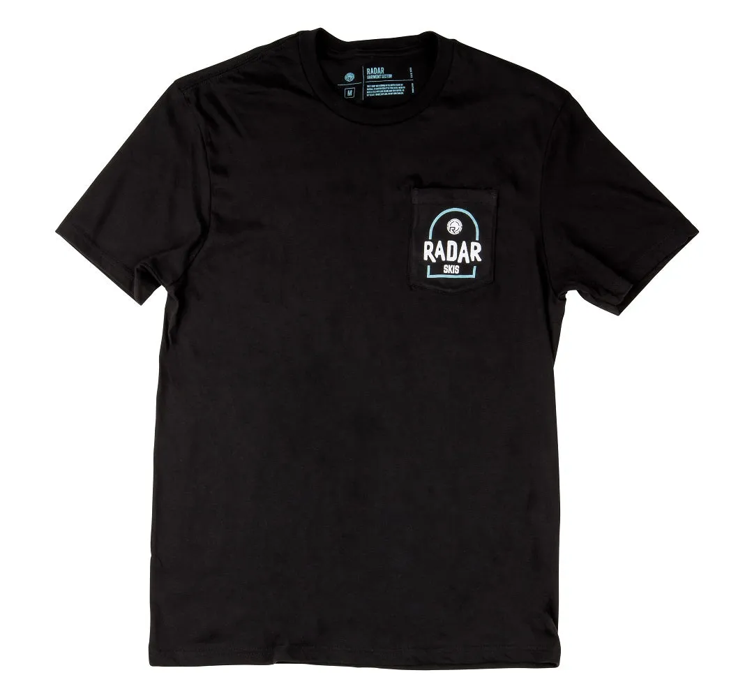 Radar Branded Pocket Tee - Black