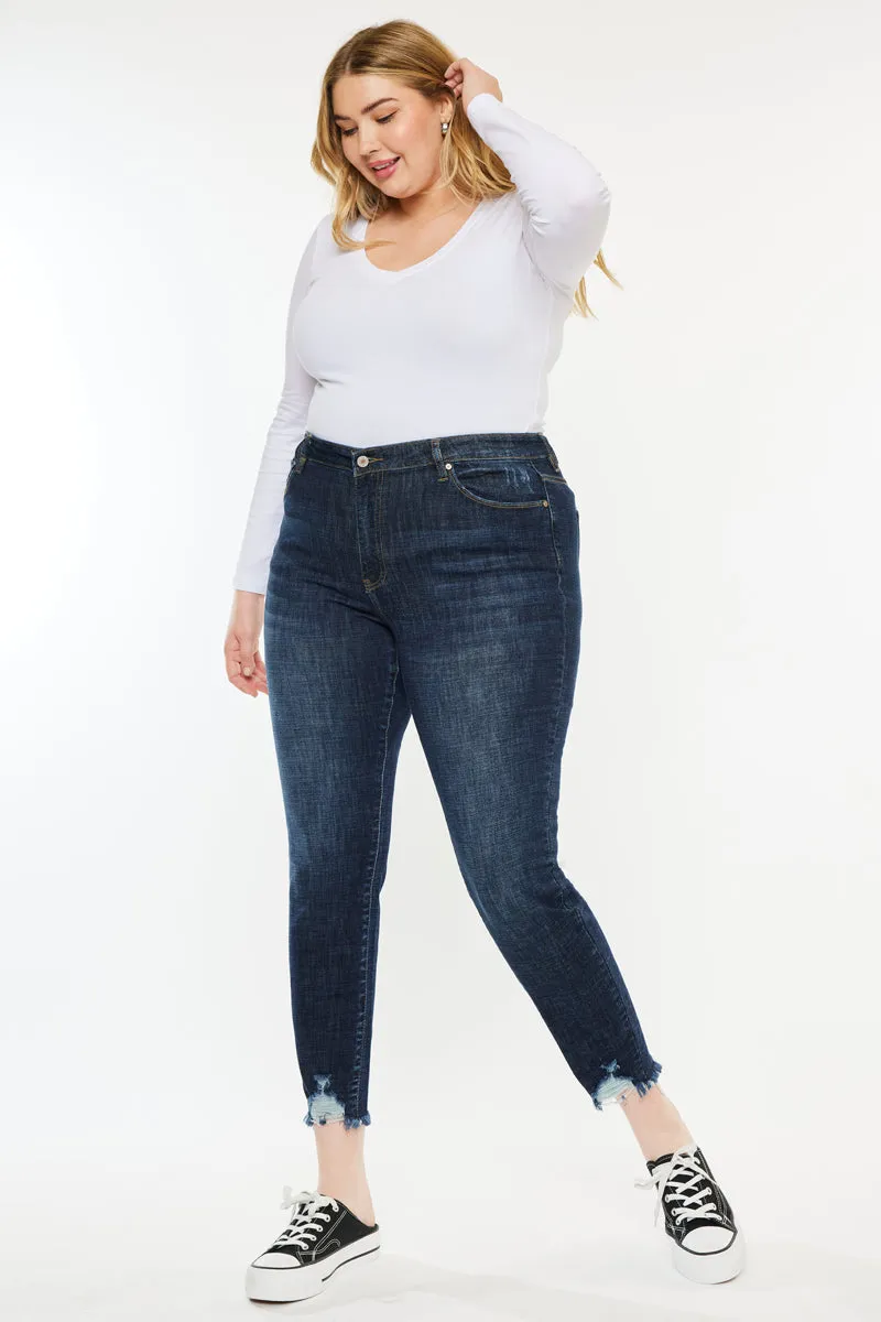 Rafaela High Rise Ankle Skinny Jeans (Plus Size)