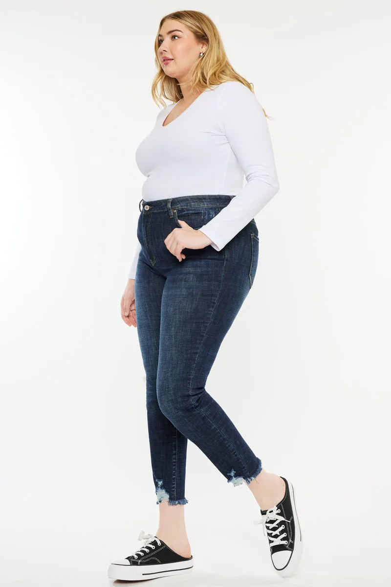 Rafaela High Rise Ankle Skinny Jeans (Plus Size)