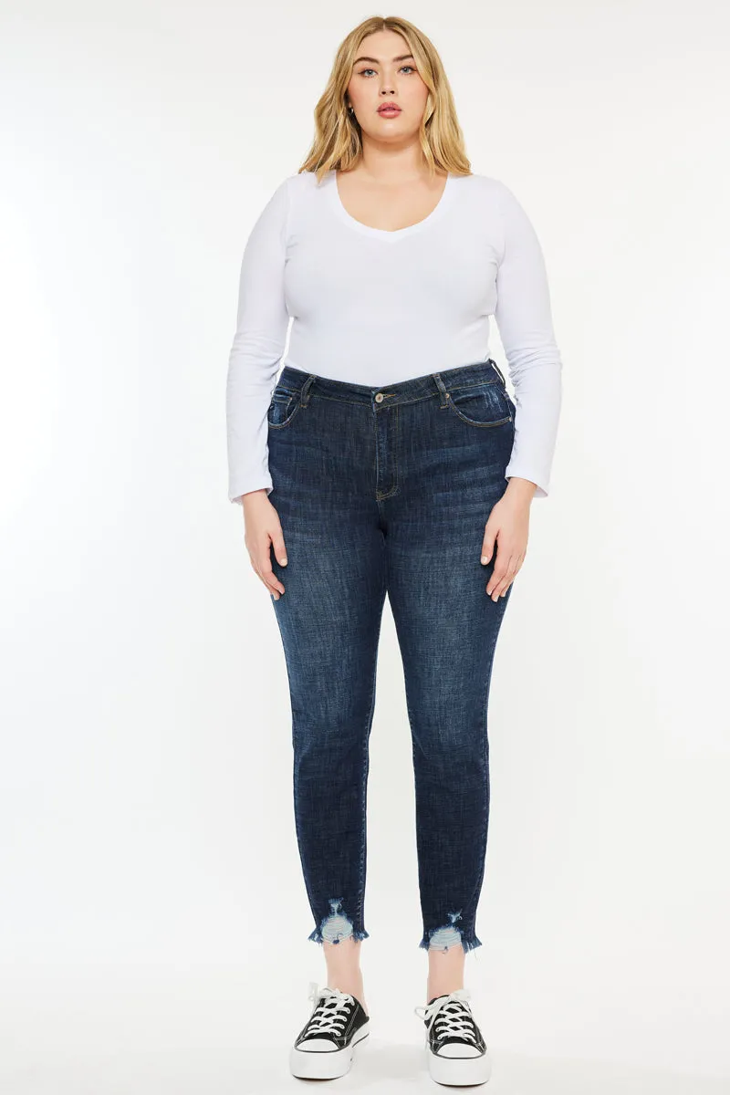 Rafaela High Rise Ankle Skinny Jeans (Plus Size)