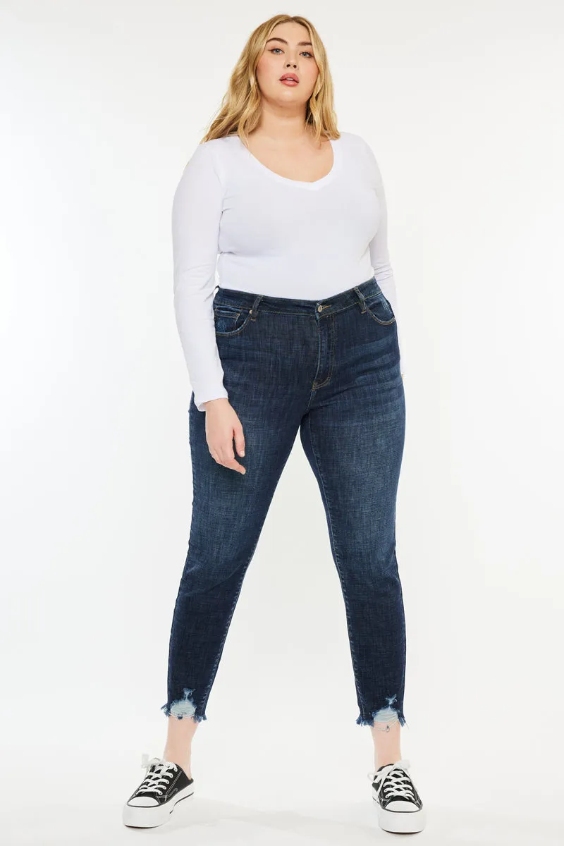 Rafaela High Rise Ankle Skinny Jeans (Plus Size)