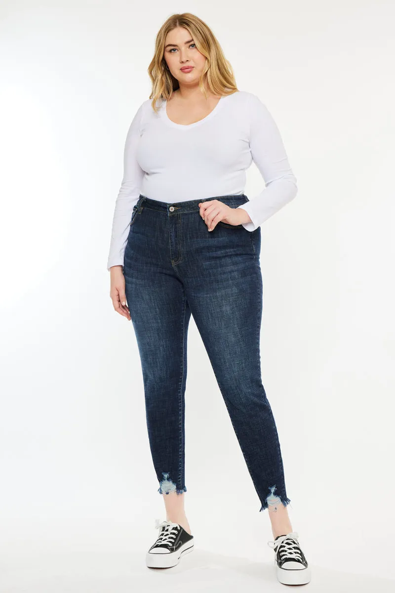 Rafaela High Rise Ankle Skinny Jeans (Plus Size)
