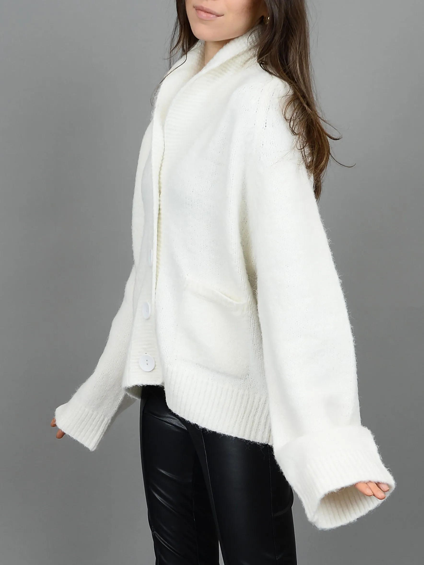 RD STYLE Après Knit Shawl Neck Cardigan