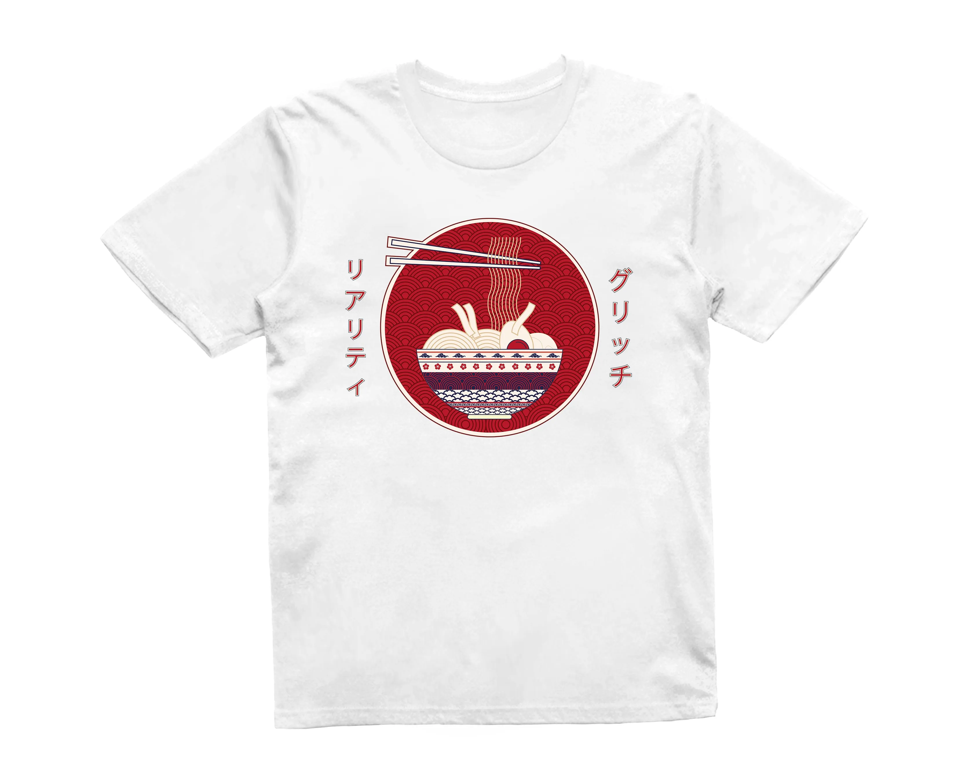 Reality Glitch Japanese Ramen Noodle Kids T-Shirt