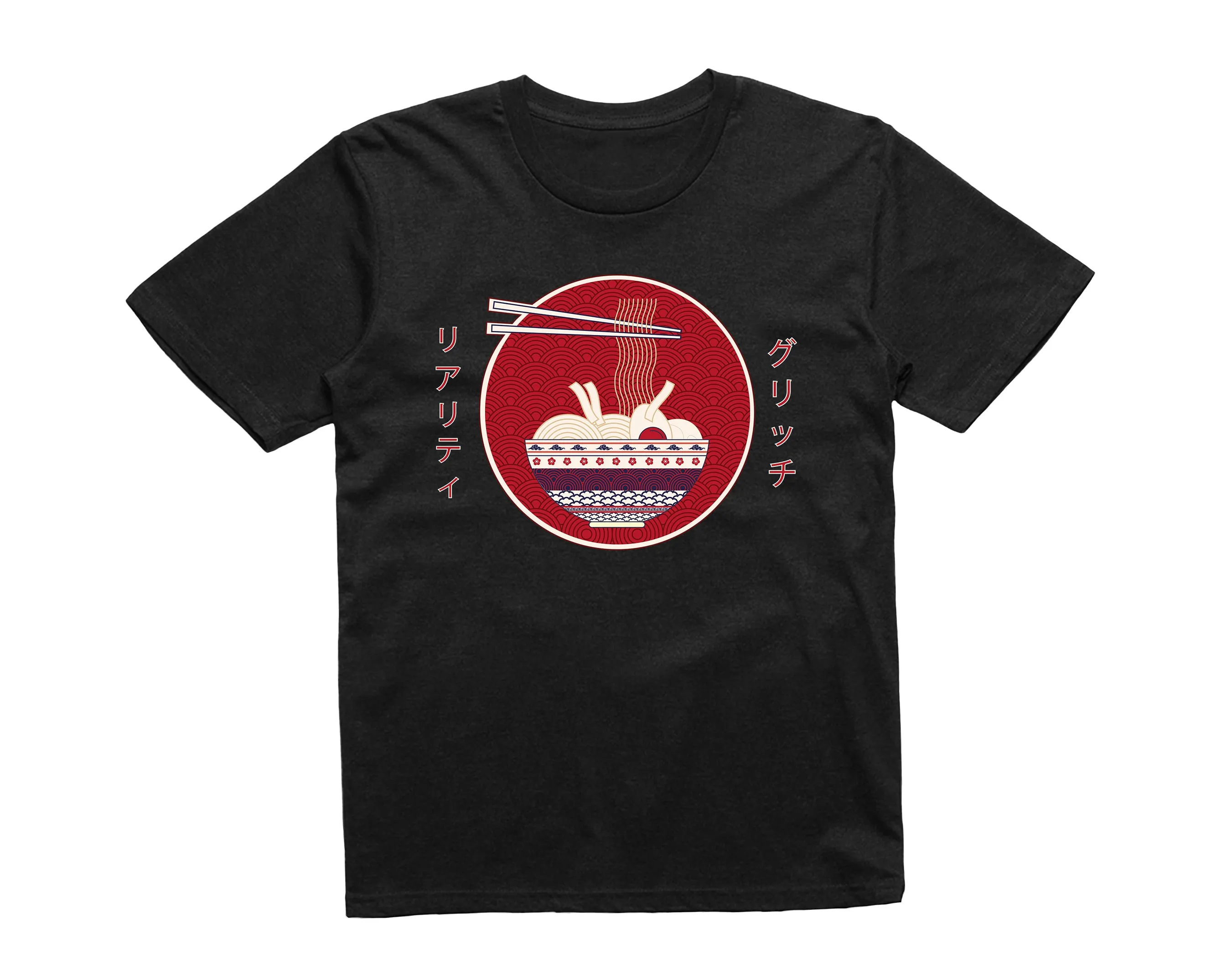 Reality Glitch Japanese Ramen Noodle Kids T-Shirt
