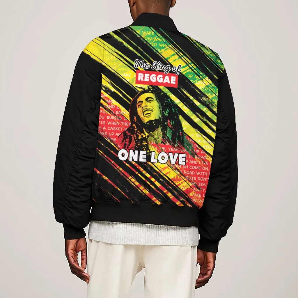 Reggae Legend Bomber Jacket Love The Life You Live Live The Life You Love LT05