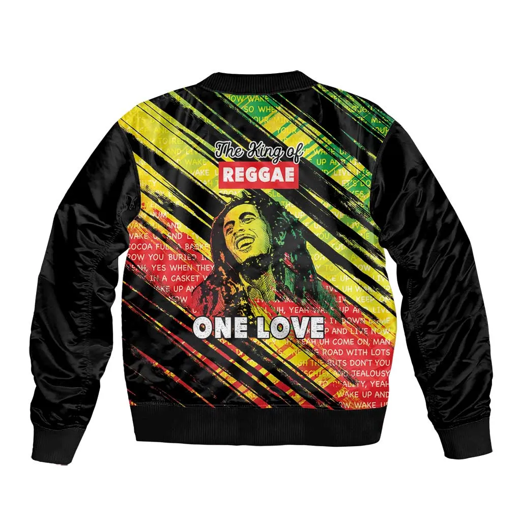 Reggae Legend Bomber Jacket Love The Life You Live Live The Life You Love LT05