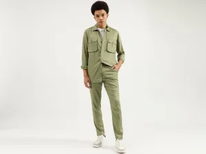 Regular Fit Spread Collar Solid Shacket