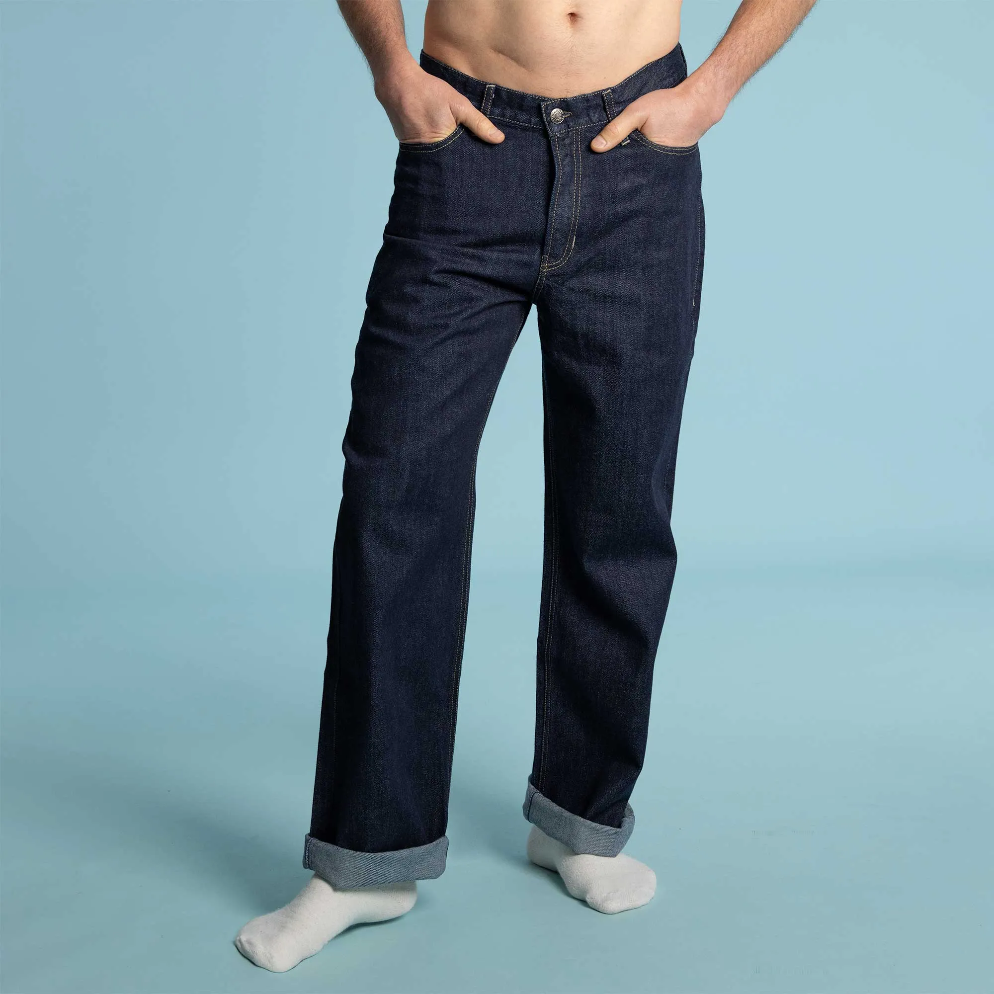 Relaxed Fit Organic Cotton Jeans (Unisex) (Closeout - Final Sale)