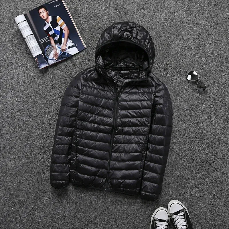 Remi - sleek ultralight design men's hooded jacket