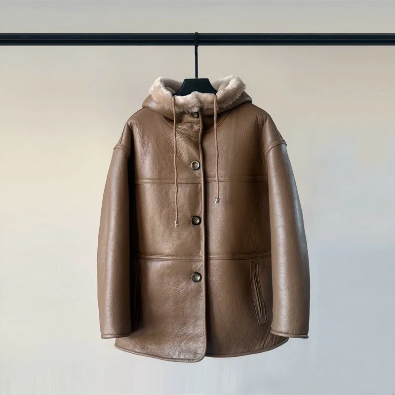 Reversible Leather Fur Jacket