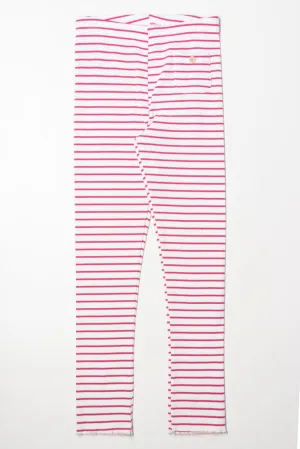 Rib Stripe Legging Pink