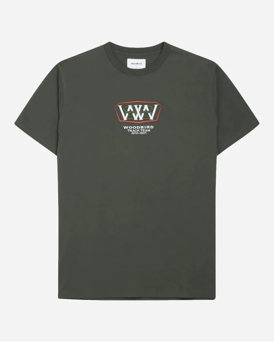 Rics Track Tee - Army Green