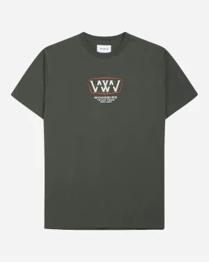 Rics Track Tee - Army Green