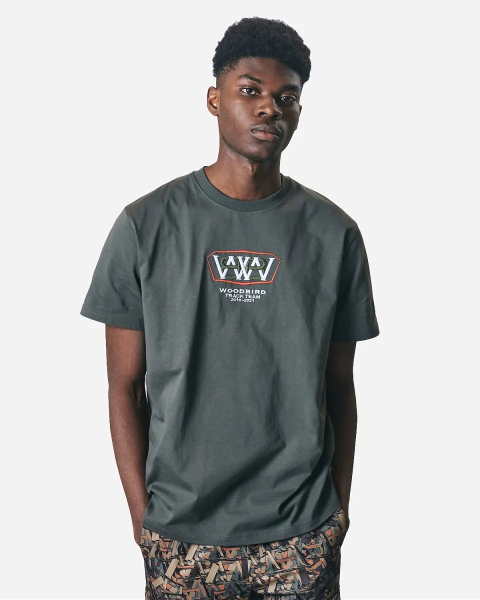 Rics Track Tee - Army Green