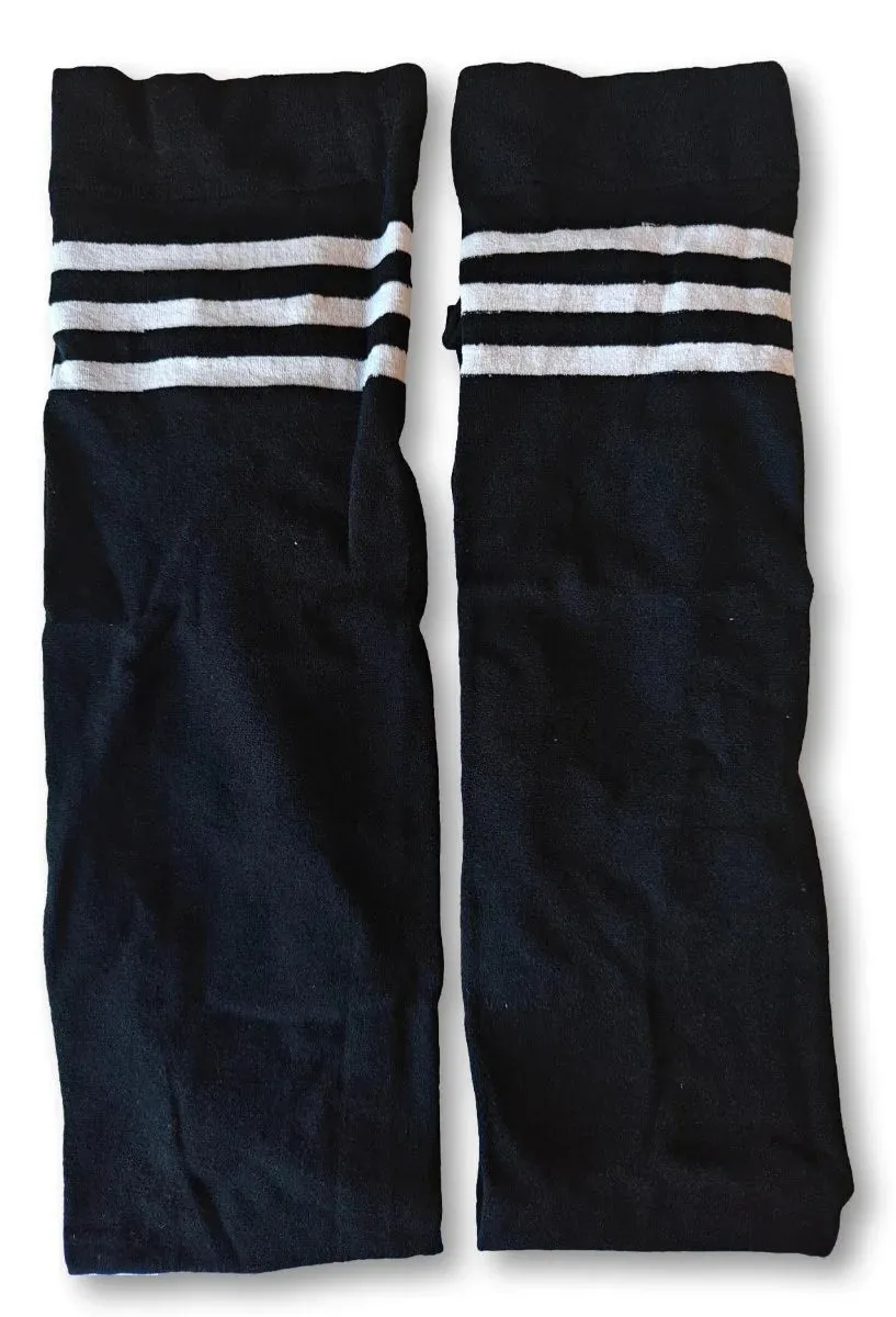 Ro Rox Referee Socks - Striped Gothic Tights Knee-High Style