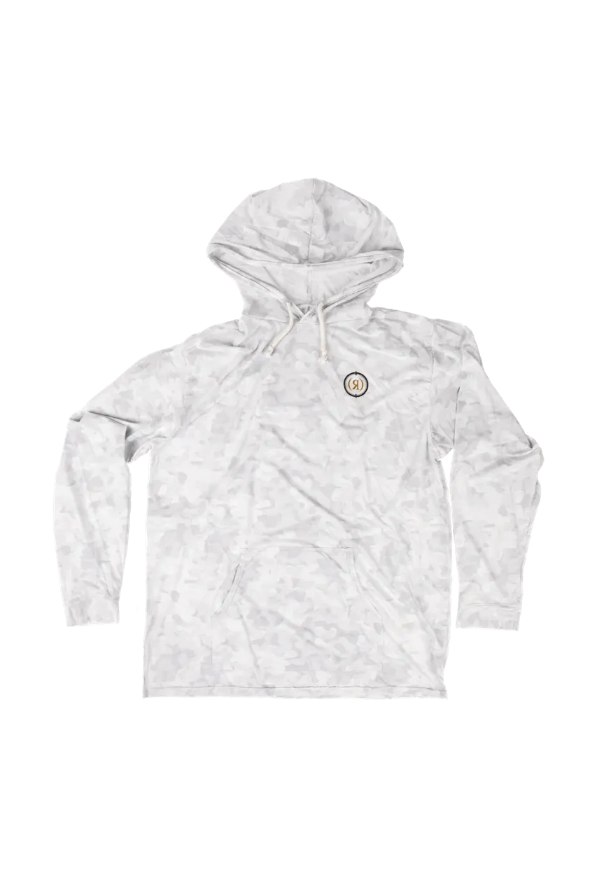 Ronix Men's UV Shade Wick Dry Hoodie - Blizzard Camo