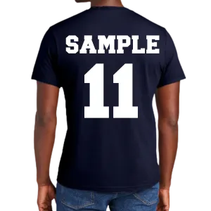 Roughnecks Football Back of Shirt Customization for Fan Shirts only
